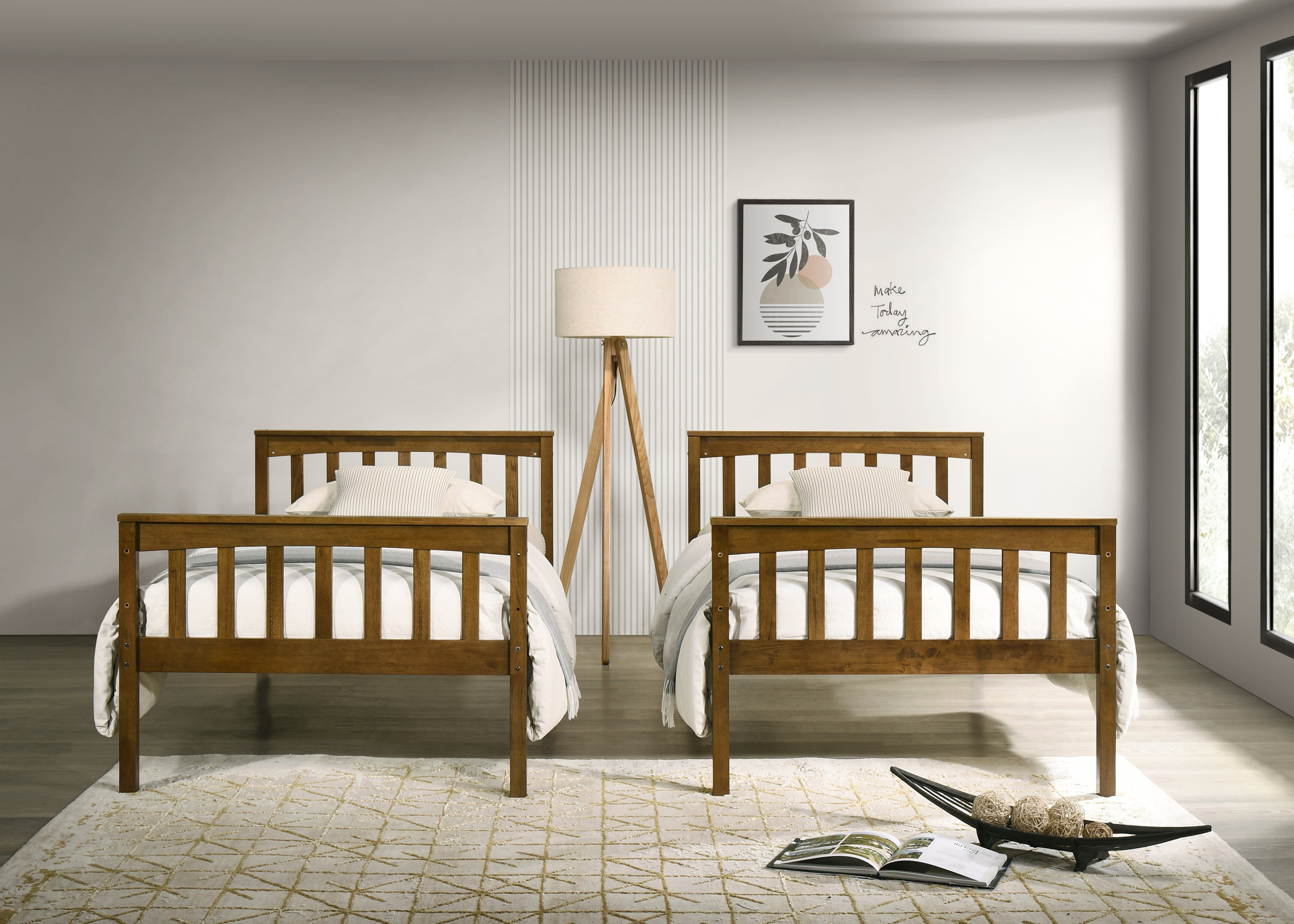 Harriet Bee Javonne Kids Twin Over Twin Bunk Bed & Reviews | Wayfair